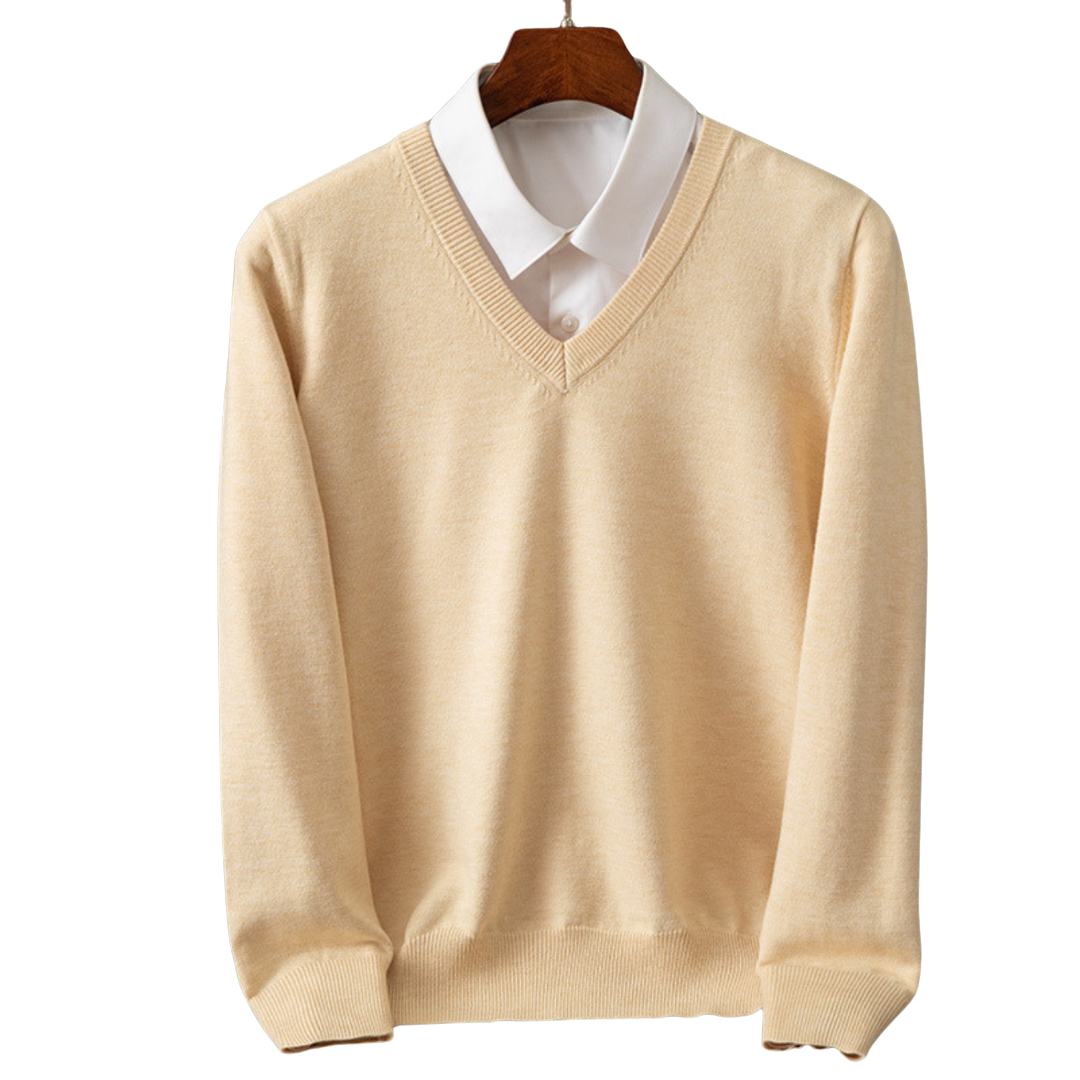 Bexford | Pure Cashmere V-Neck Jumper for Men