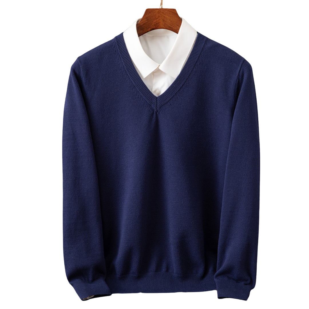 Bexford | Pure Cashmere V-Neck Jumper for Men