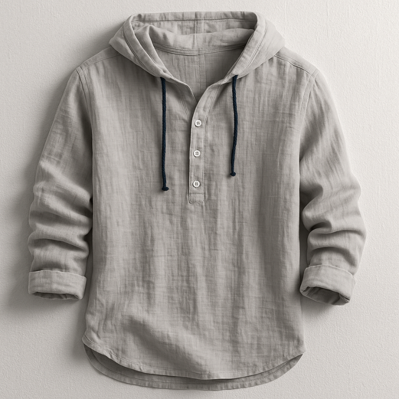 Luxury Hooded Linnen Shirt