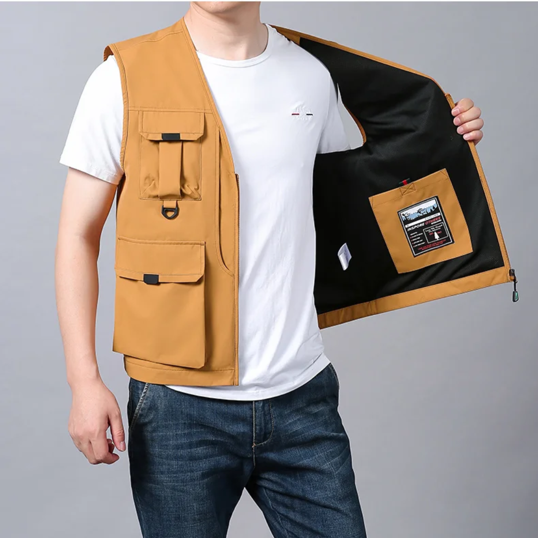 Brenzio™ | Elegant and Casual Cargo Vest