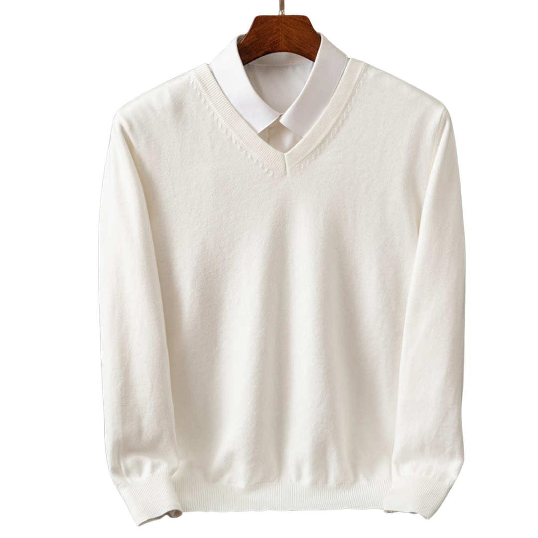 Bexford | Pure Cashmere V-Neck Jumper for Men
