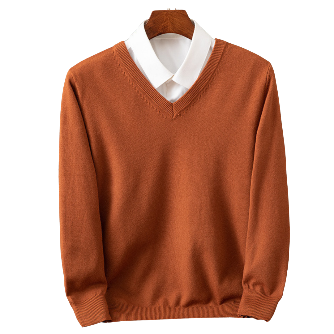 Bexford | Pure Cashmere V-Neck Jumper for Men