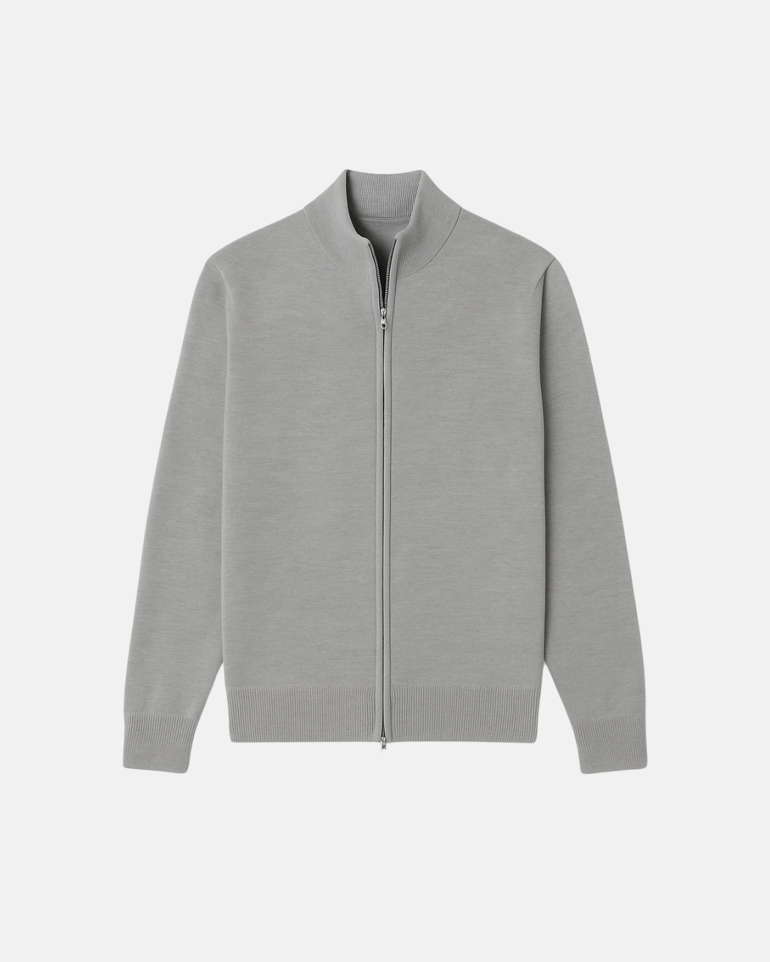 Smart Luxury Slim Fit Elegant Full Zip Cardigan