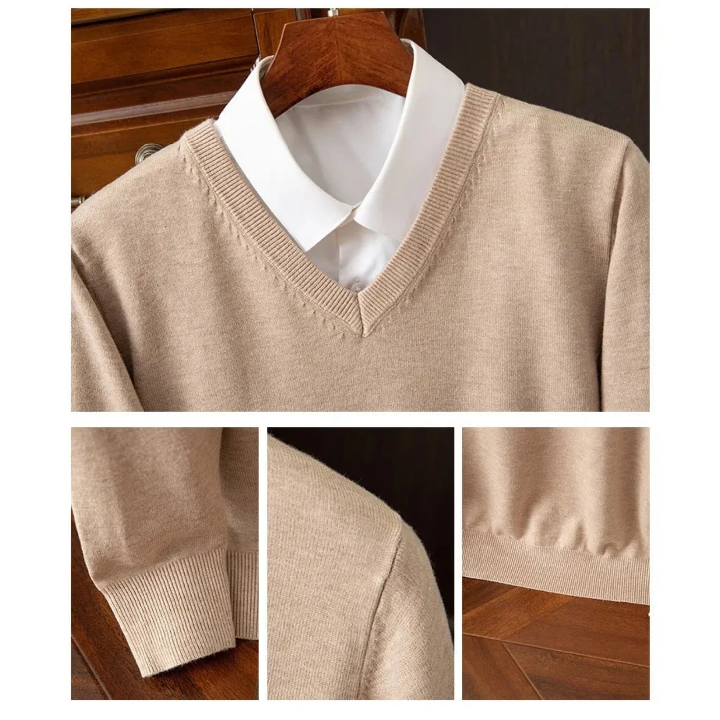 Bexford | Pure Cashmere V-Neck Jumper for Men