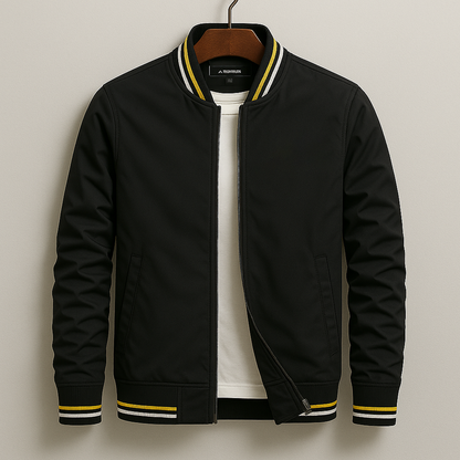 Brenzio™ | Elegant Striped Bomber Jacket