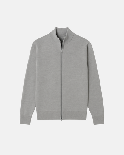 Smart Luxury Slim Fit Elegant Full Zip Cardigan