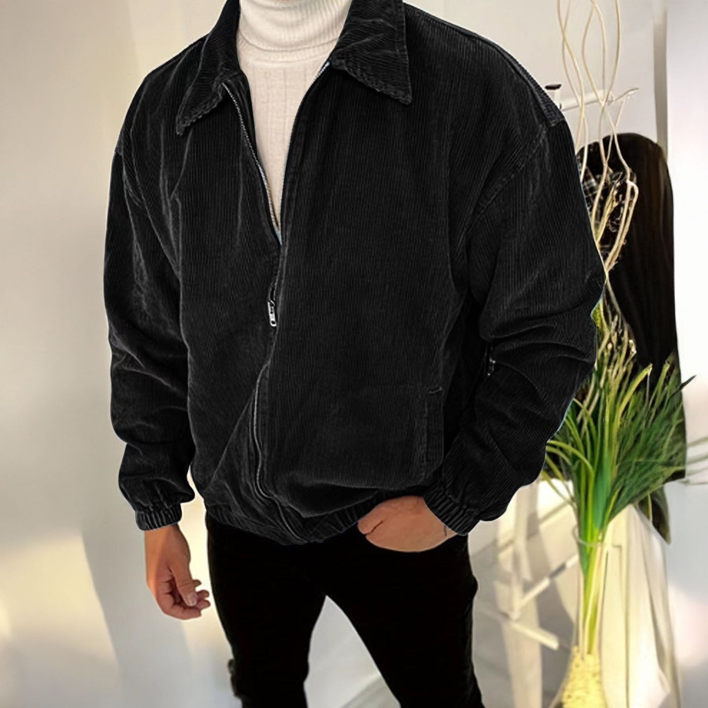 Alvaro Corduroy Zip Jacket